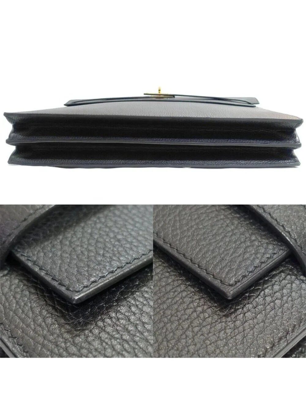 Hermes Kelly Depeche 38 Ardennes Black GD Handbag